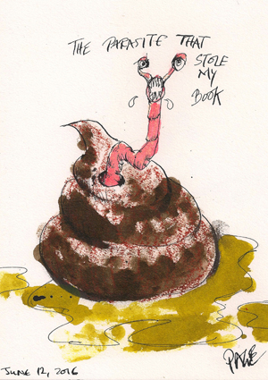 Book-stealing worm in cyberspace — King of the Undies World pinched